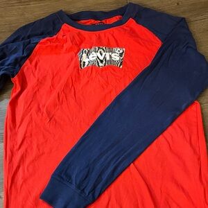 Levi's Red and Navy Raglan Shirt